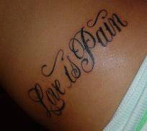 LOVE is pain