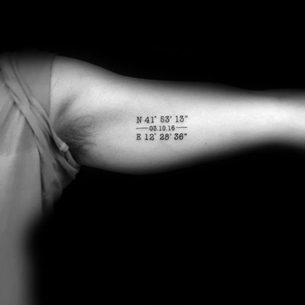 50 Coordinate Tattoo Ideas for Men