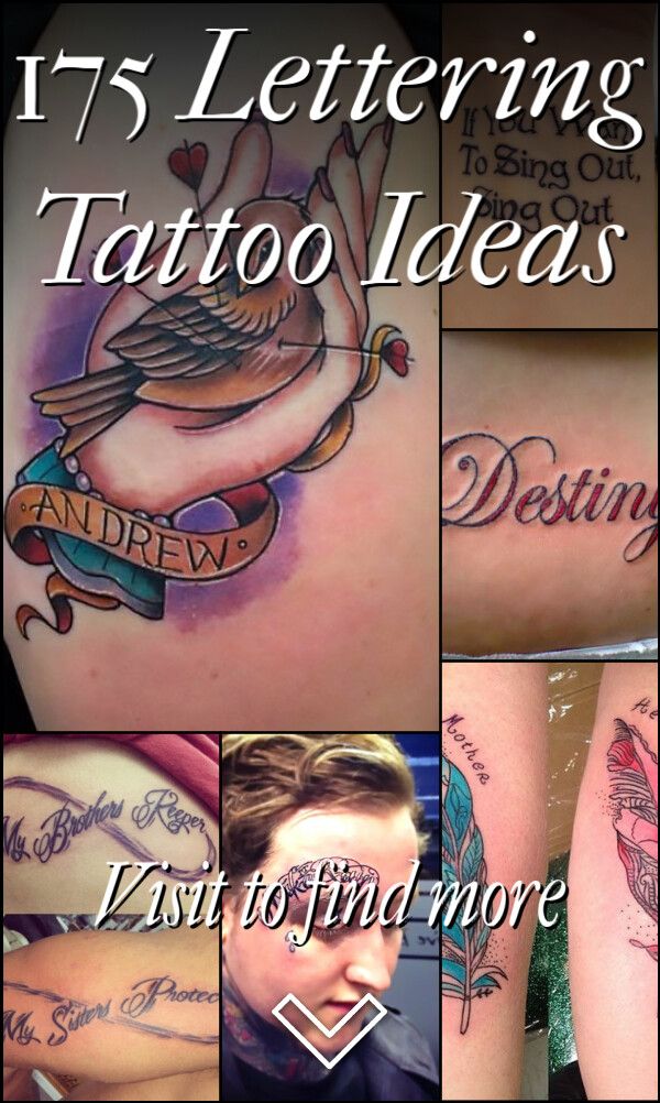 175 Lettering Tattoo Ideas