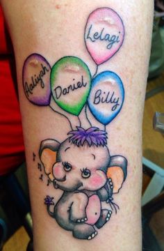 7 Grand babies ideas | elephant tattoos, baby tattoos, tattoos with kids  names