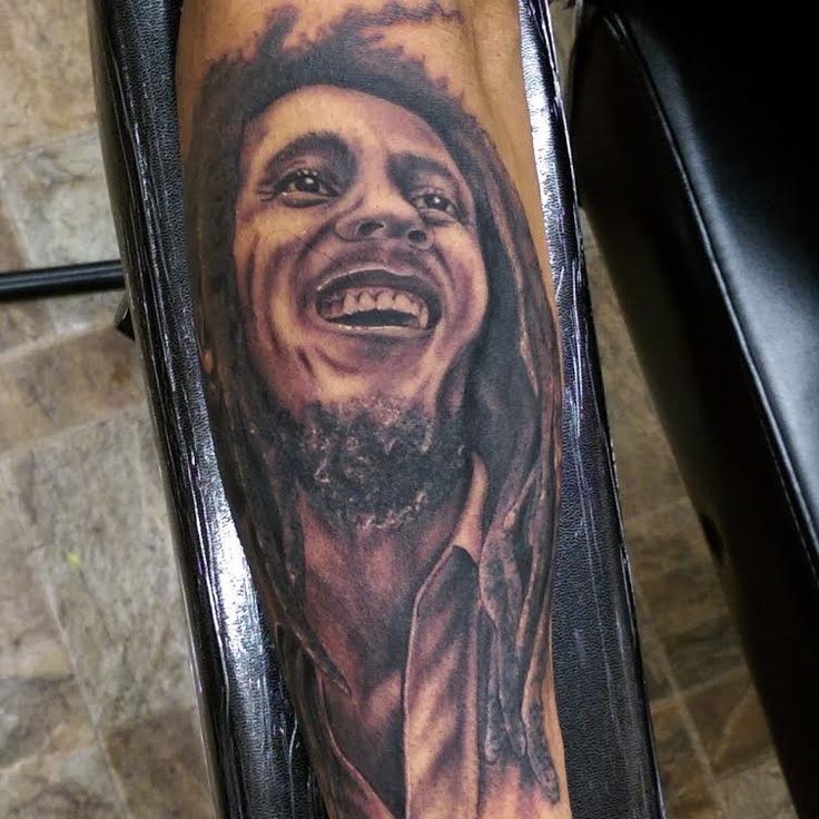 Bob Marley Tattoo by Devin Zimmerman