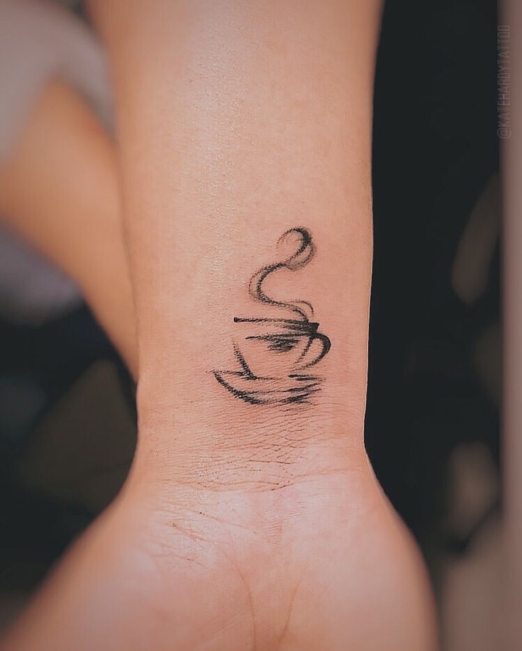 Cup of coffee tattoo