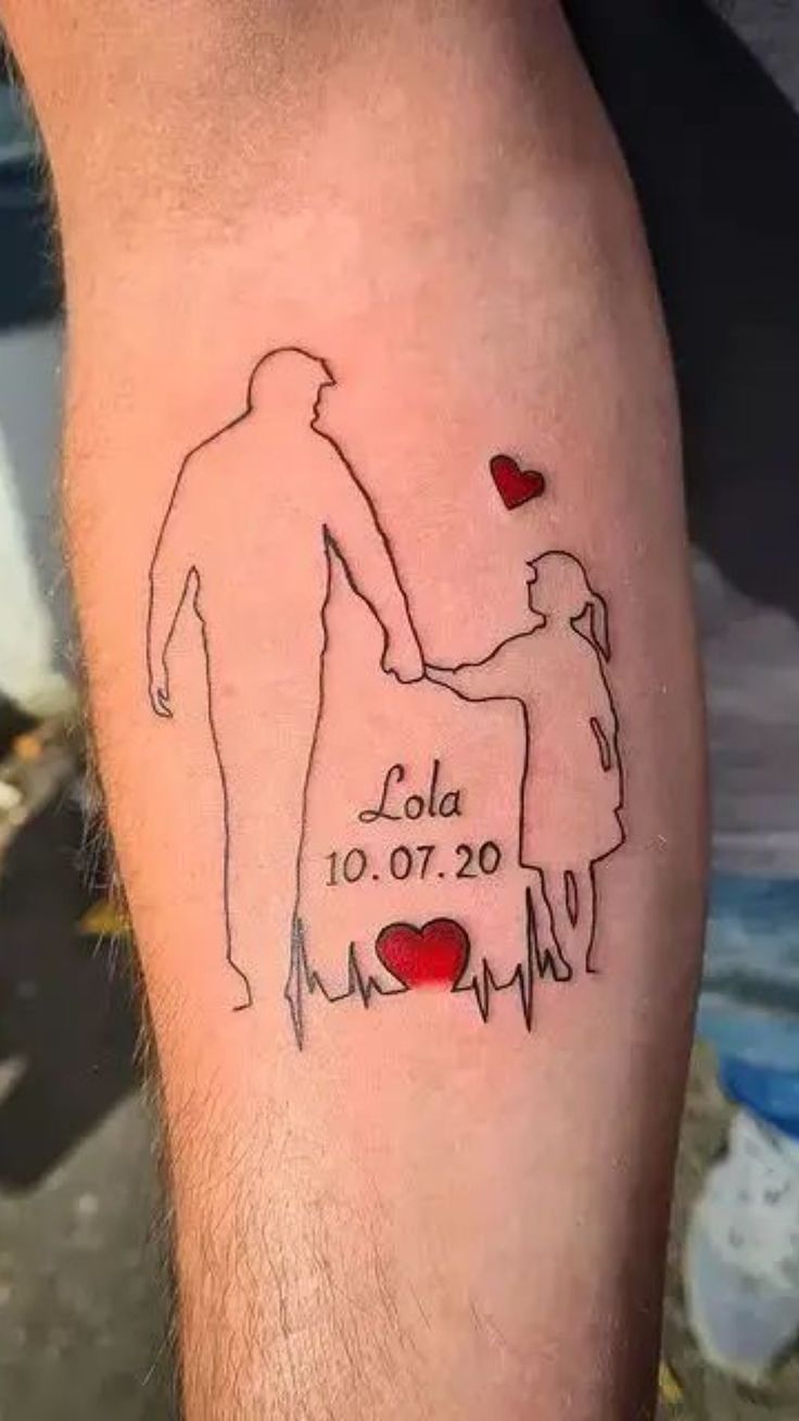 Dad's Little Angel: Heartwarming Daughter Tattoo Ideas for Fathers