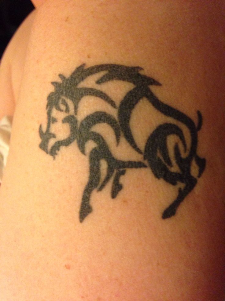 My tribal boar tattoo!!