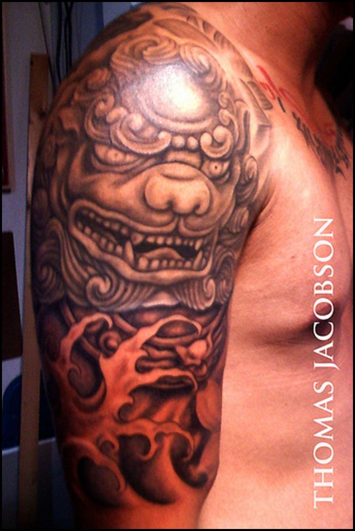 Pin by Steve Petraschuk on Tattoos | Foo dog tattoo, Foo dog tattoo design, Tattoo  designs