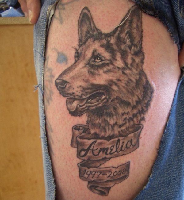 German Sheperd Tattoo Designs - 11 Gorgeous Collections | Design Press