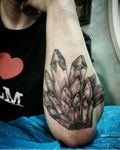 10 Crystals ideas | crystal tattoo, cool tattoos, tattoos