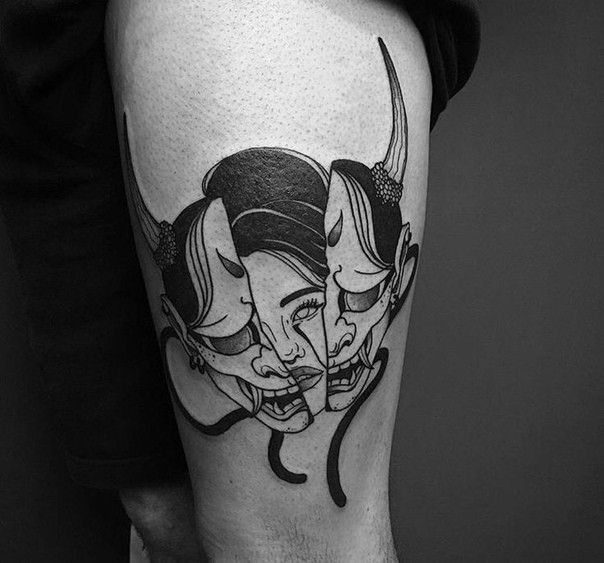 250+ Hannya Mask Tattoo Designs With Meaning (2024) Japanese Oni Demon
