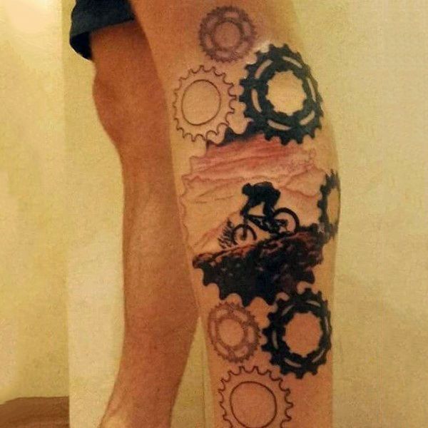 67 Bicycle Tattoo Designs for Men