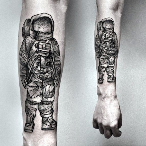 100 Amazing Astronaut Tattoo Designs for Men