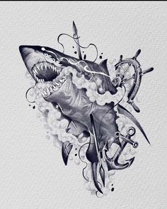 34 Shark Tattoo ideas to save today | shark tattoos, body art tattoos,  tattoos for guys and more