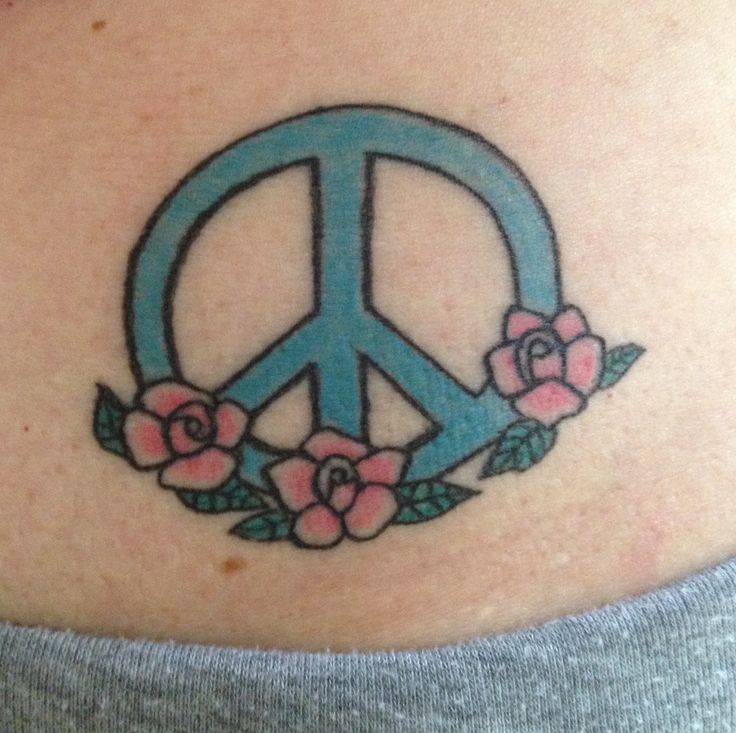 Peace Sign With Roses