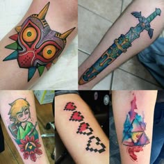 Tattoos: Discover 44 Video game tattoos ideas | video game tattoos, zelda  tattoo and more