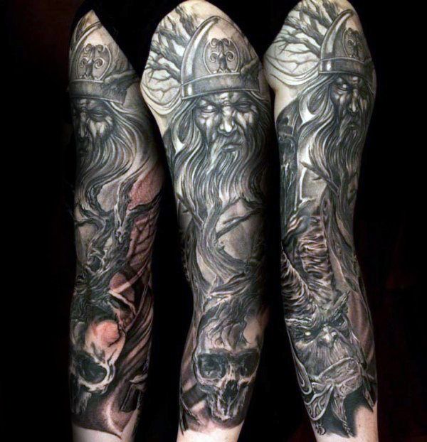 57 Cool Odin Tattoo Designs for Men