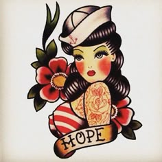 21 Pin Up Girl Tattoo Ideas | girl tattoos, pin up girl tattoo, traditional tattoo
