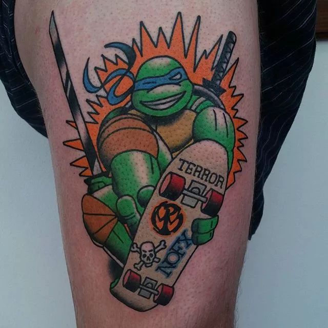 eh maybe? Thinking of ninja turtle, but also want skateboard somehow in  there....1/10 |