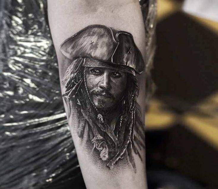 Captain Jack Sparrow tattoo by Adrian Lindell | Post 24468