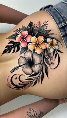 Dainty Plumeria Tattoo