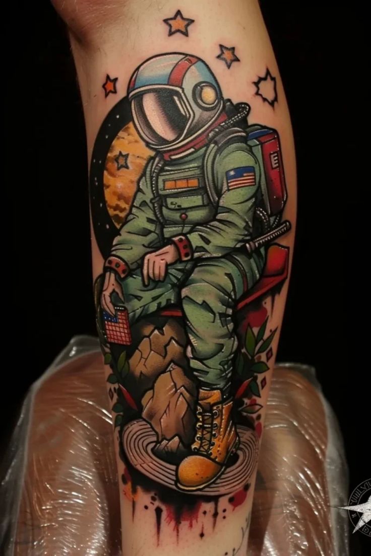 Stunning Astronaut Tattoo Ideas