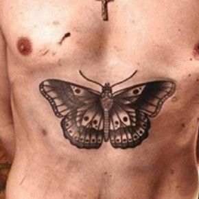 mens butterfly tattoo - Google Search