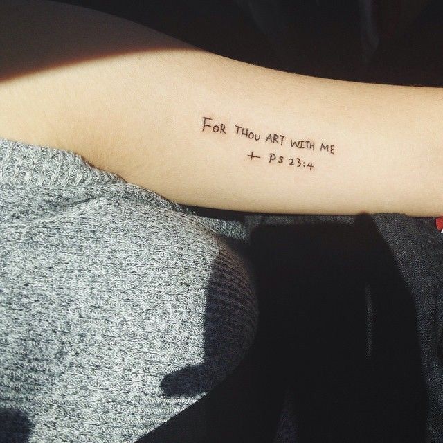40 Simplistic Quote Tattoo Ideas - Brighter Craft