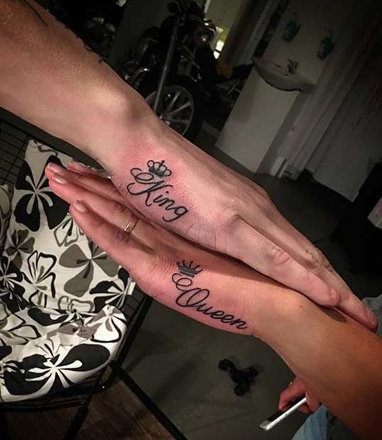 51 King and Queen Tattoos for Couples