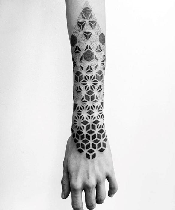 51 Cool Geometric Forearm Tattoo Ideas for Men