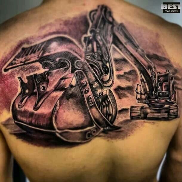 Construction Tattoo for Men