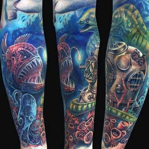 50 Unique Coral Reef Tattoo Designs for Men