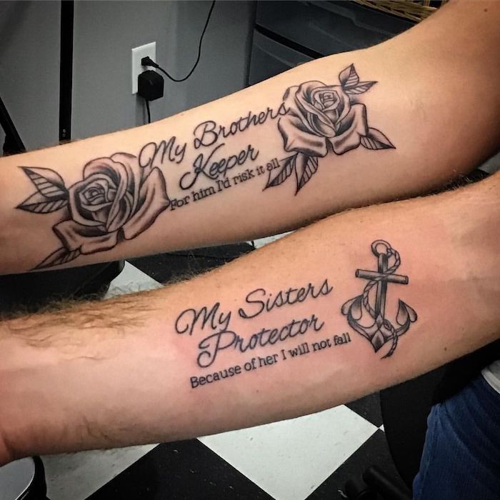 ▷ 1001+ ideas for Matching Brother And Sister Tattoos
