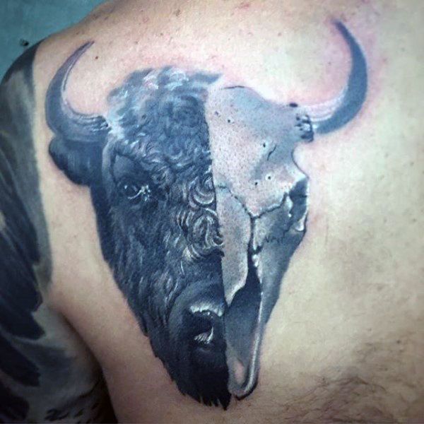 63 Bison Tattoo Designs for Men