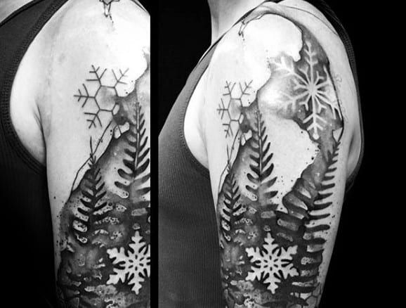 100 Stunning Snowflake Tattoo Designs for Men