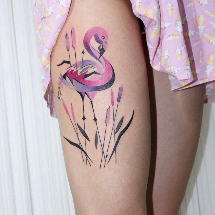21+ Flamingo Tattoo Designs, Ideas