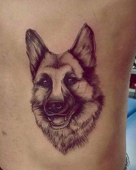 25 Lovely German Shepherd Tattoo Ideas