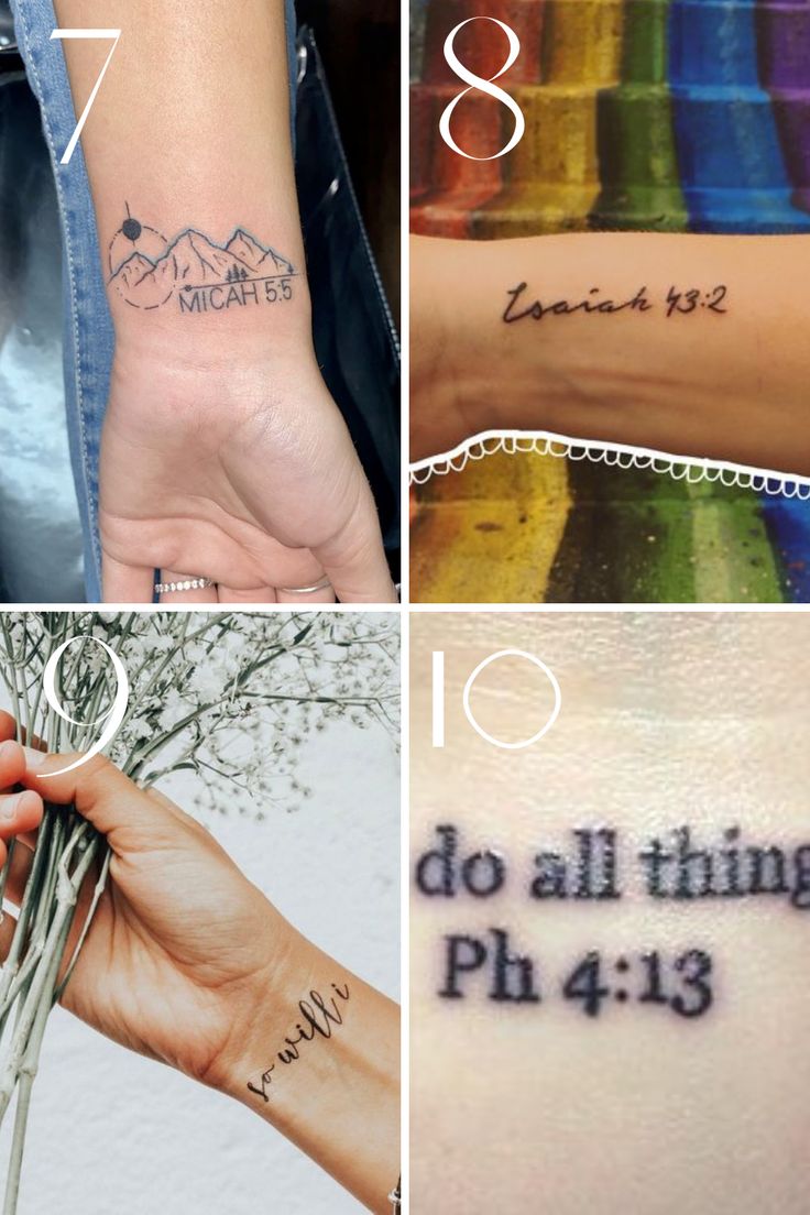 Inspirational Bible Verse Tattoos + Ideas