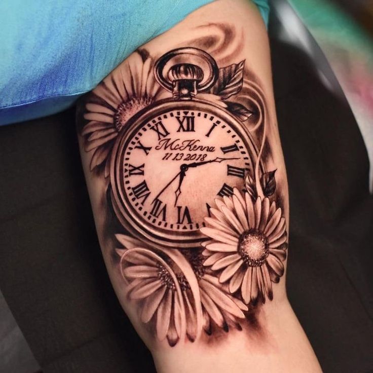 Pin by Tammy Callahan on Tattoo designs in 2025 | Pocket watch tattoos, Watch  tattoos, Pocket