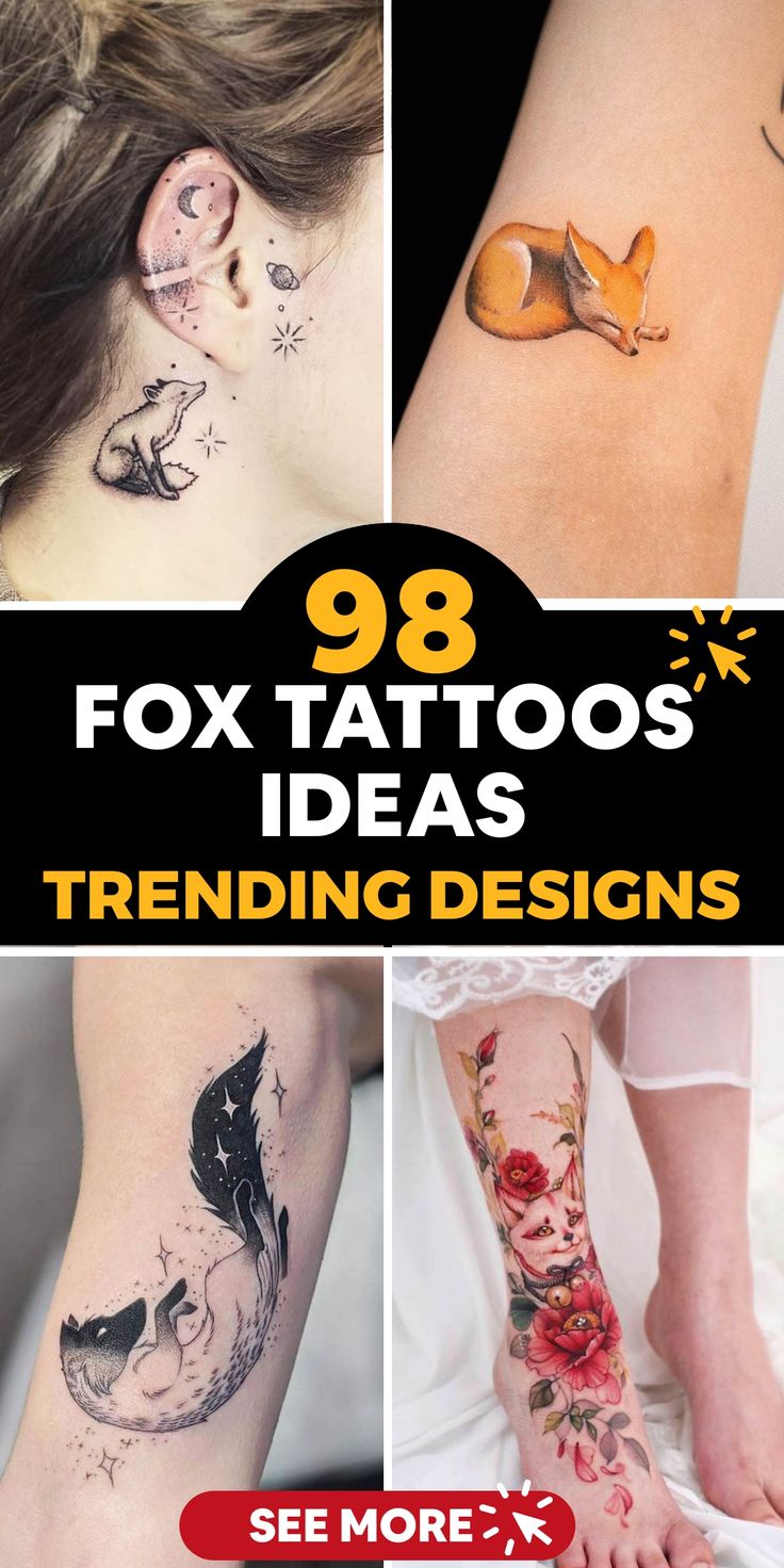 98+ Mesmerizing Fox Tattoos With Meaning | Trending Tattoo Ideas