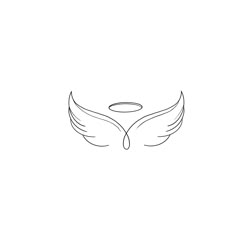 16 Angel wings with halo tattoo and tiny tattoos ideas to save today | halo  tattoo, small tattoos, mini tattoos and more