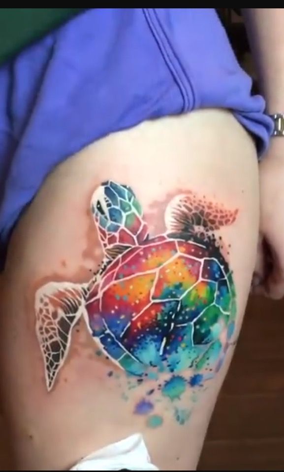 Watercolor turtle tattoo ================= Shoppe Today || Better Than You  Think! https://shoppetoday.com