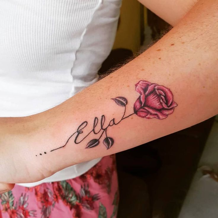 68 Tattoo Ideas For Showing Off Your Kids' Names in 2020
