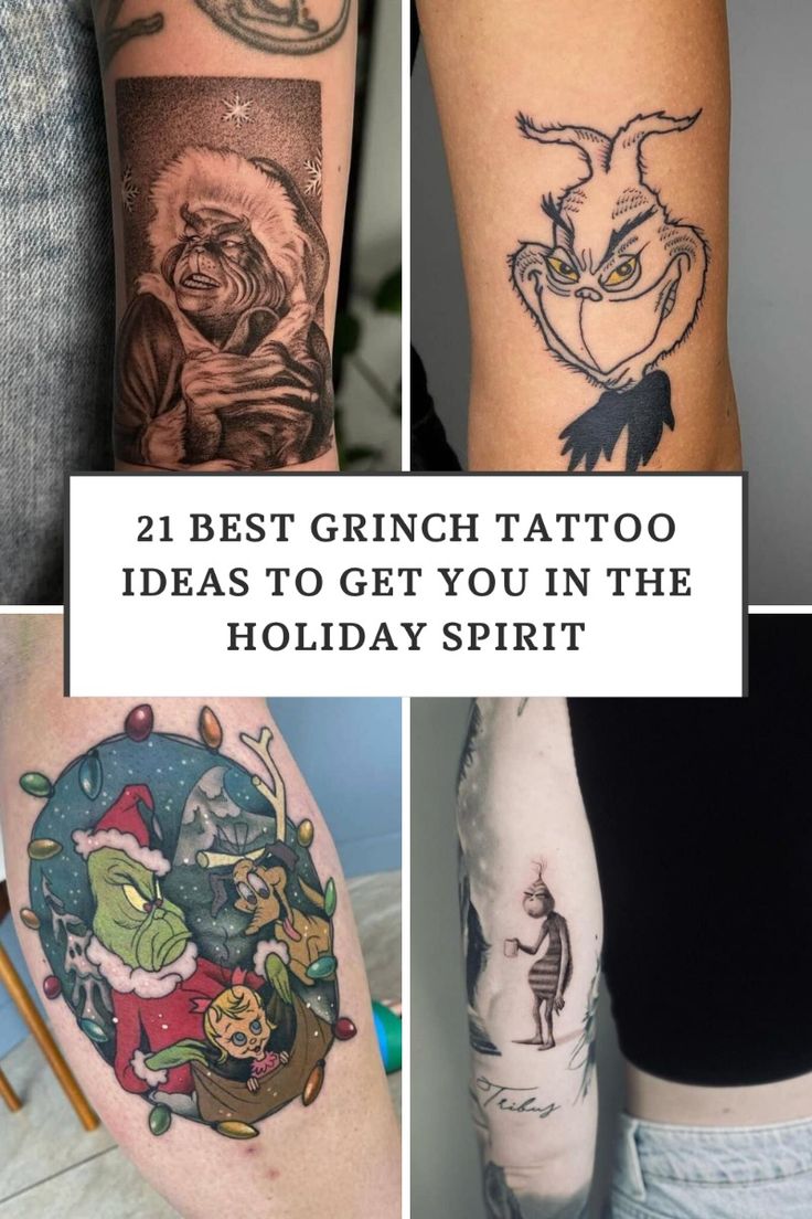 21 Best Grinch Tattoo Ideas To Get You In The Holiday Spirit