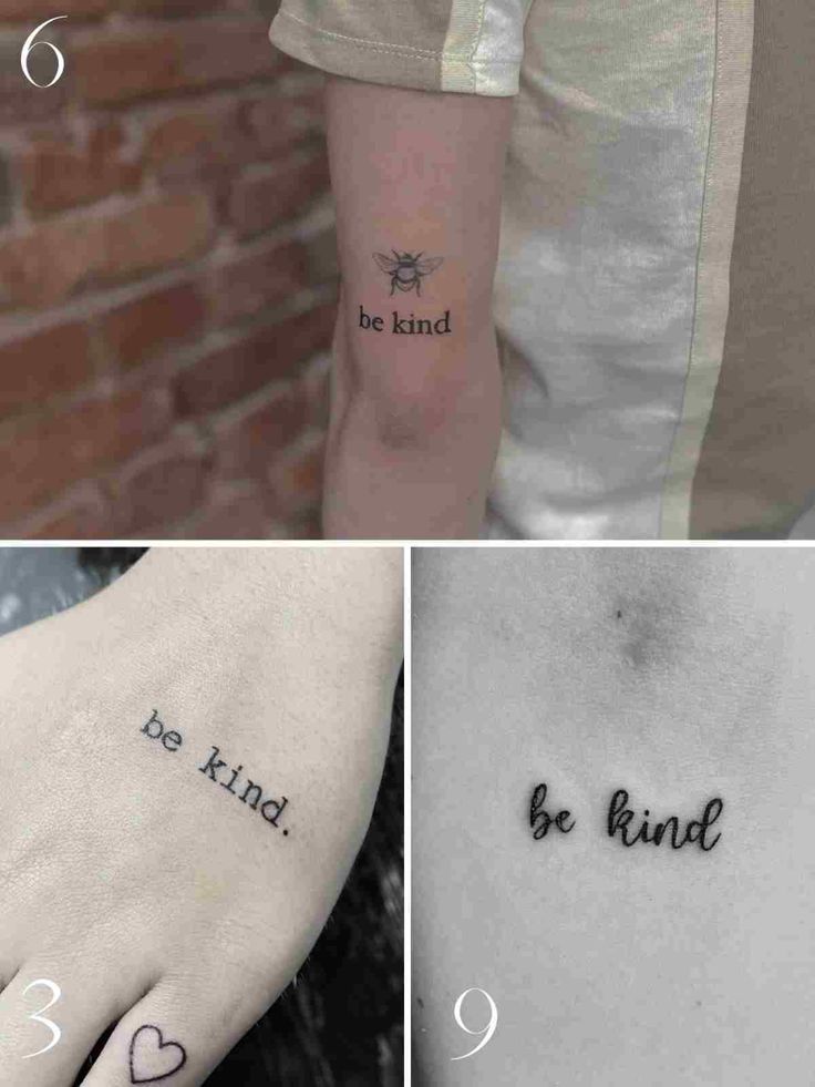 27 Be Kind Quote Tattoo Designs
