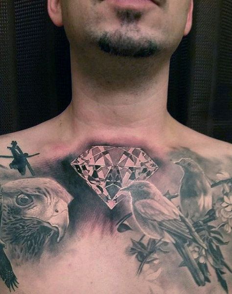 70 Diamond Tattoo Designs for Men