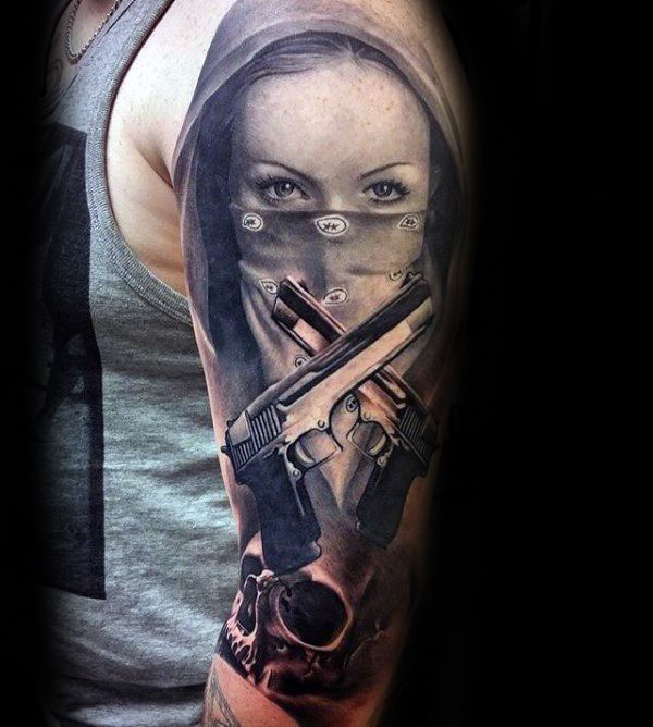 49 Amazing Gangster Tattoos for Men