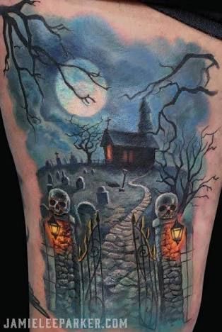 Cemetery tattoo