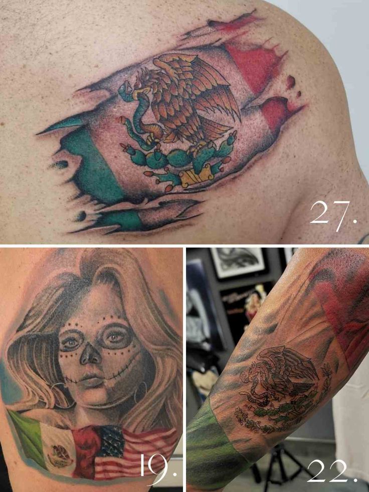 63 Mexican Flag Tattoo Ideas