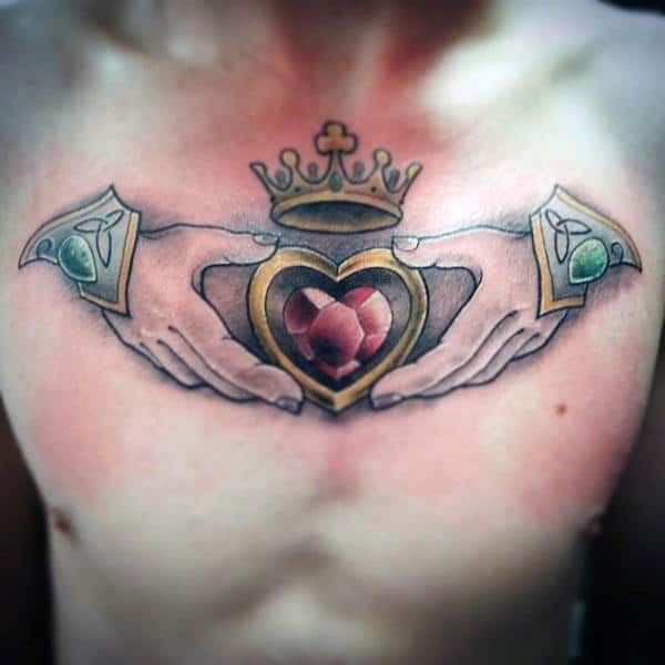 50 Claddagh Tattoo Designs for Men