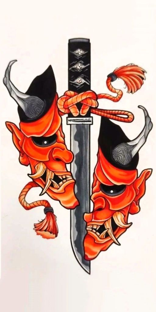 190+ Oni Mask Tattoo Designs with Meaning(2024)