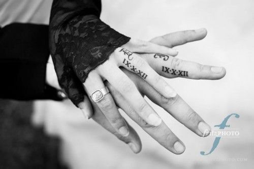 30 Cool Wedding Date Tattoos To Get Inspired - Weddingomania