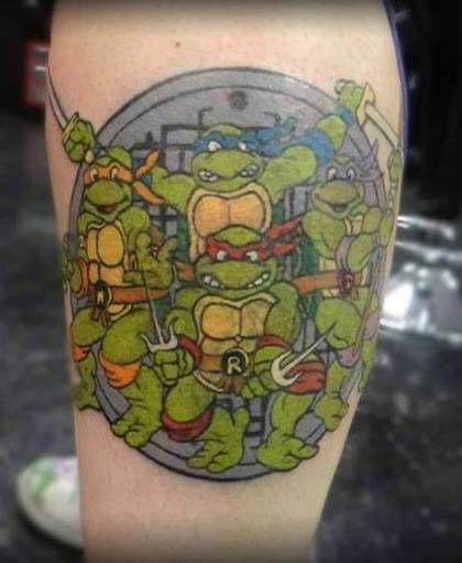 26 Awesome Tattoos Inspired by Teenage Mutant Ninja Turtles